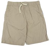 Světlehnědé plátěné kraťasy H&M