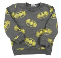 Tmavošedá mikina s logy Batmana Primark