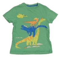 Zelené tričko s dinosaury M&S