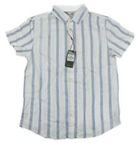 Nové - Bílo-modrá pruhovaná košile Primark