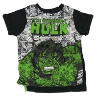 Černo-zelené tričko s Hulkem 