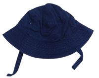 Tmavomodrý plátěný klobouk zn. M&S