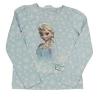 Světlemodré vzorované triko s Elsou H&M