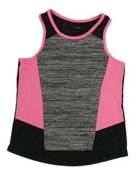 Černo-růžový sportovní top Yd.