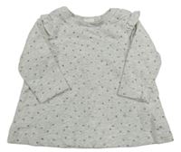 Šedé melírované vzorované teplákové šaty H&M