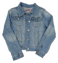 Světlemodrá crop riflová bunda s kapsami Yd.