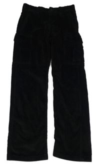 Černé manšestráky s kapsami Jack & Jones