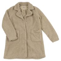 Béžový huňatý podšitý kabát only 