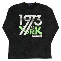 Černé vzorované triko s číslem 