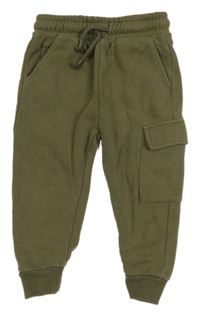 Khaki tepláky s kapsami F&F