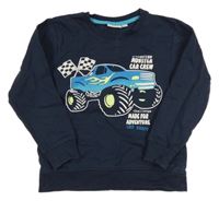 Tmavomodrá mikina s truckem kids