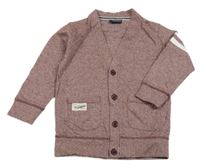 Starorůžové melírované propínací triko s kapsami Next