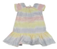 Nové - barevné pruhované krepové šaty Pep&Co