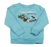 Světlemodrá mikina s formulí a nápisy Name it