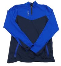 Modro-tmavomodré sportovní funkční triko Kipsta 