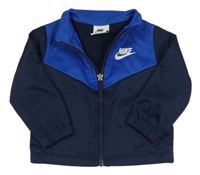 Tmavomodrá propínací sportovní mikina s logem Nike