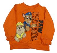 Pomerančová mikina - Tlapková patrola Nickelodeon