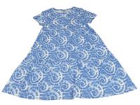 Světlemodro-bílé batikované šaty Y.F.K.