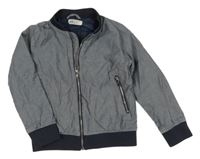 Modrý plátěný podšitý bomber H&M