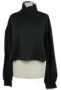 Nové - Dámská černá crop mikina s rolákem Yozy