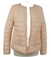 Dámská světlerůžová šusťáková bunda s volánky Melya Melody 