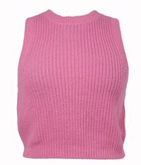 Dámská růžová svetrová vesta vzadu se zavazováním H&M