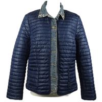 Dámská tmavomodrá prošívaná šusťáková pod/zimní bunda Laura Torelli 