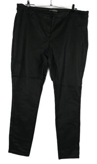 Dámské černé koženkové skinny kalhoty Nutmeg 