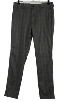 Nové - Pánské šedé kostkované slim kalhoty Jack & Jones vel. 32/32