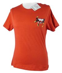 Nové - Dámské červené tričko s Mickeym a Minnie Primark 