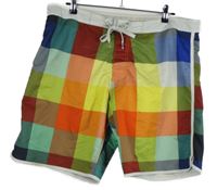 Pánské barevně kostkované plážové kraťasy H&M