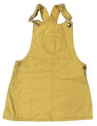 Žluté riflové laclové šaty F&F