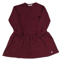 Vínové teplákové šaty H&M