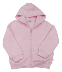 Světlerůžová propínací mikina s kapucí zn. Primark