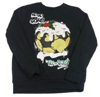 Černá mikina s obrázkem F&F