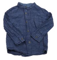 Tmavomodrá pruhovaná košile Rebel