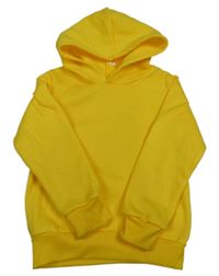 Žlutá mikina s kapucí