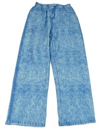 Světlemodré melírované lehké tepláky