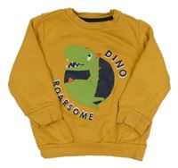 Hořčicová mikina s dinem F&F