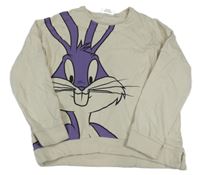 Světlebéžová mikina s Bugs Bunny