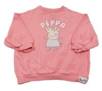 Růžová mikina s Peppou Next