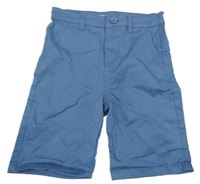 Modré plátěné chino kraťasy Primark