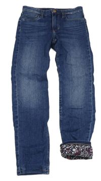 Modré podšité skinny rifle Denim Co.
