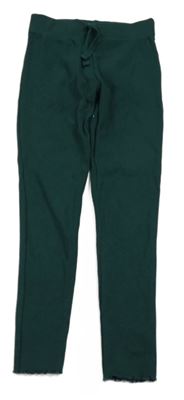 Zelené žebrované lehké tepláky Zara