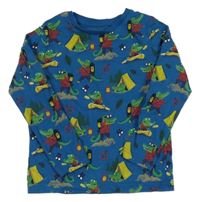 Modré triko s krokodýly Nutmeg