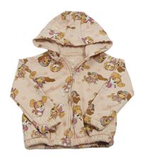 Světlerůžová propínací mikina s PAw PAtrol a kapucí Nickelodeon