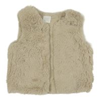 Světlebéžová kožešinová podšitá vesta Next