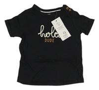 Nové - černé tričko s nápisem F&F