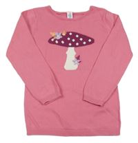 Růžový svetr s muchomůrkou Topolino