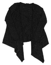 Černý pletený třpytivý cardigan Page one young